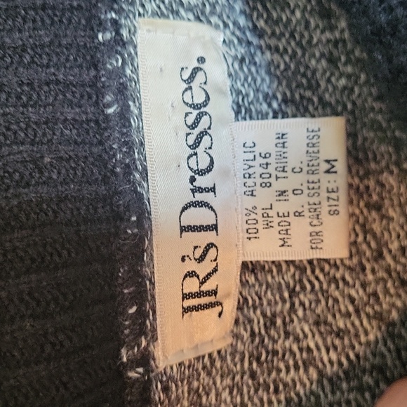 Womans M retro 80s sweater dress JR's Dresses turtle neck - Picture 3 of 6